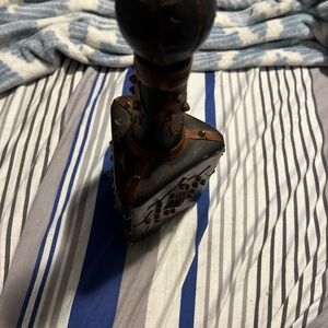 Vintage leather decanter